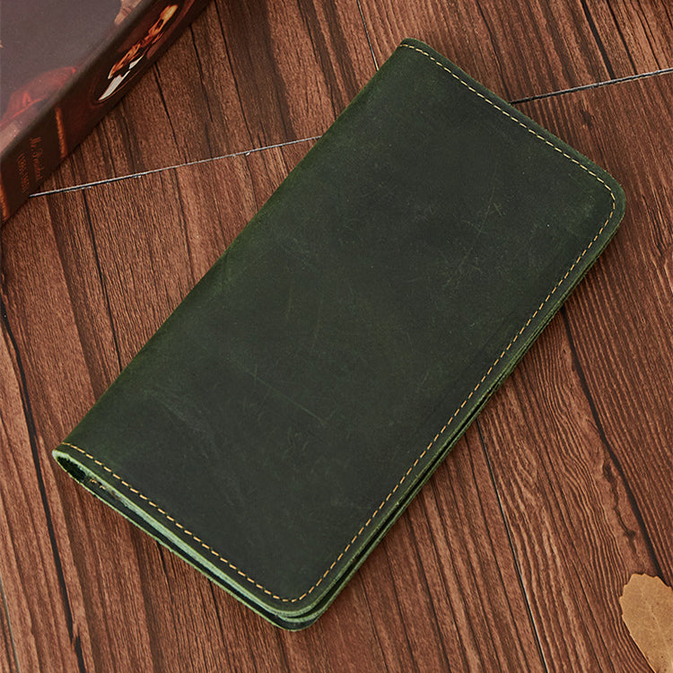 Business Retro Multi-card Clutch Leather Fashion Casual Long Wallet