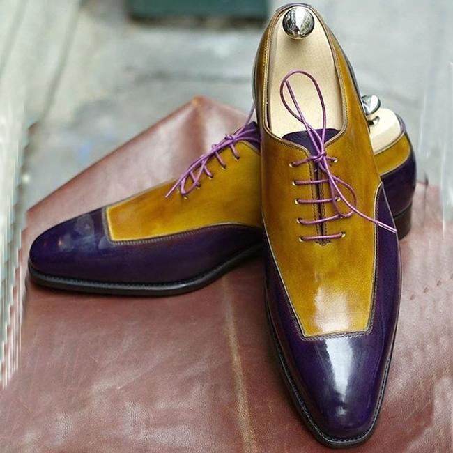 Leather Lace-up Men's Derby Shoes